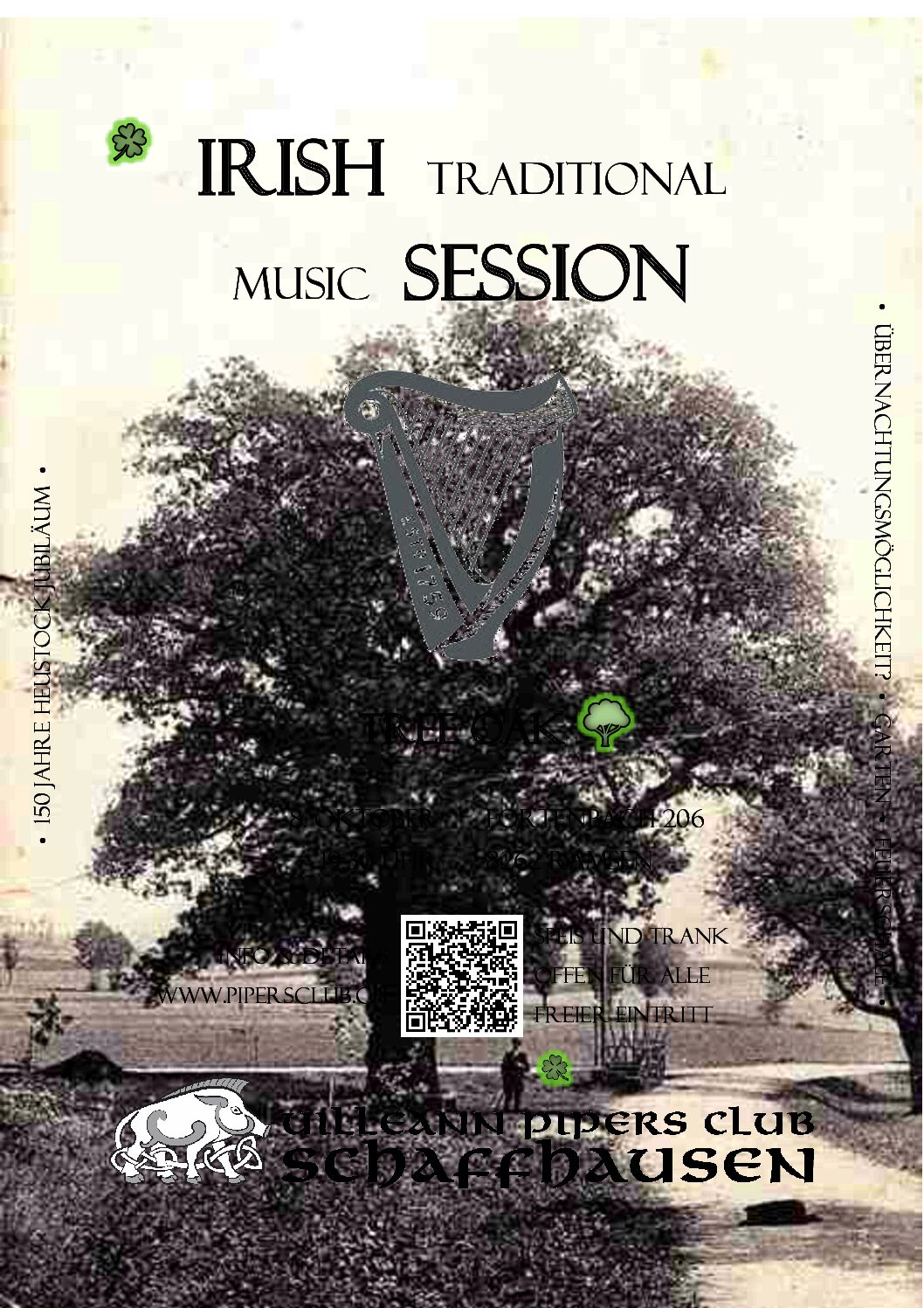 Irish Traditional Session Tree Oak – 8.Oct 22
